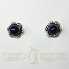 Orecchini Argento con Perle Nere